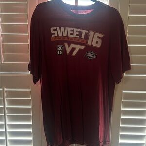 Fanatics Maroon Virginia Tech Sweet 16 Tee